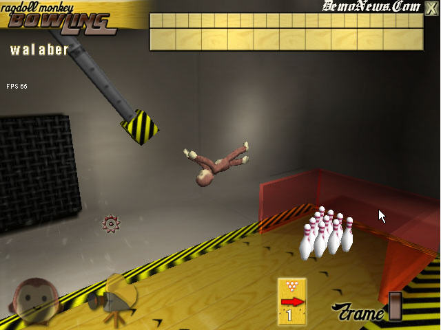 monkey bowling set