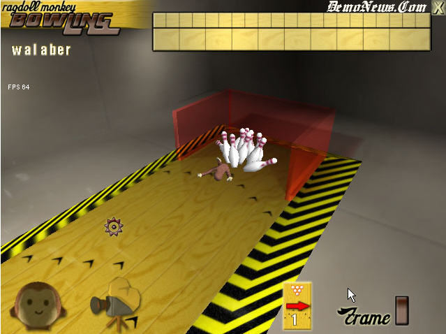 monkey bowling set