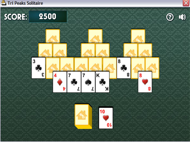 play tri peaks solitaire online